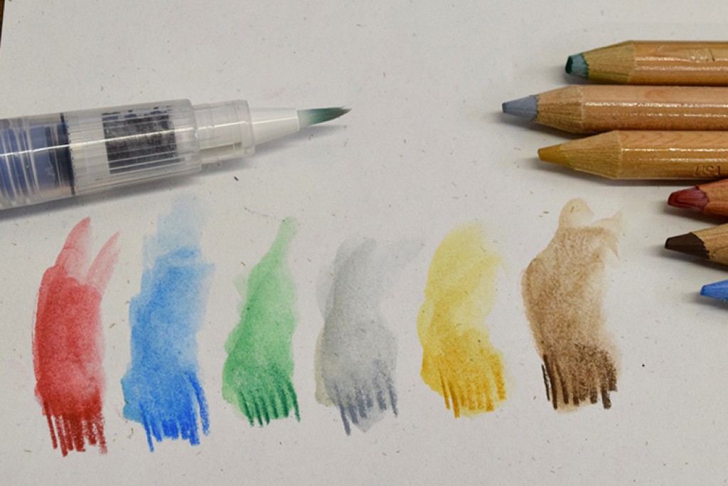 Creioane colorate cu efect de acuarela - Creioane Acuarelă!