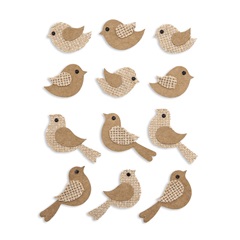 3D stickere pasari / 12 bucati