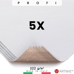 Eșantioane de pânză de pictură ARTMIE Profi - 5 buc. | dimensiuni diferite