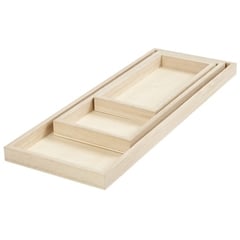 Tavă de lemn - 3 bucăți