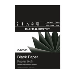Bloc-coli negre-Daler-Rowney Canford | selectează formatul