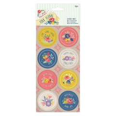 Stickere decorative - Folk Floral - 16 buc