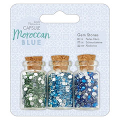 Pietricele în sticluțe - Moroccan Blue - 3 buc