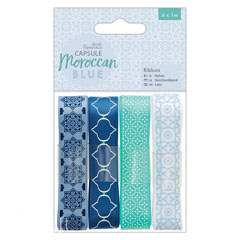 Set panglici decorative - Moroccan Blue - 4 x 1 m
