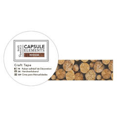 Bandă autoadezivă Capsule Elements - Wood - 3 m