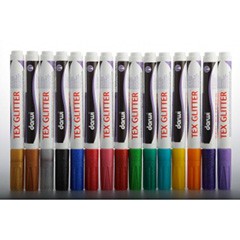 Markeri pentru textil DARWI TEX glitter 6ml - selectează culoarea