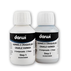 Verniș pentru efectul crackle bicomponent | ambalaje diferite