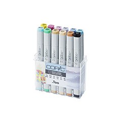 Markeri COPIC Classic Pastel Colours - set 12 buc