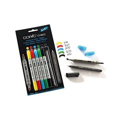 Markeri COPIC Ciao Bright Tones - set 5+1 