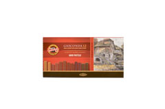 Pasteluri dure GIOCONDA - nuanțe de maro - 12 buc