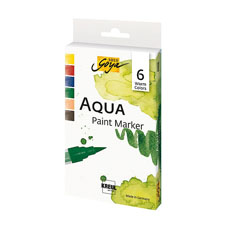 Set markeri acuarelă Aqua Solo Goya Warm Colors - 6 buc
