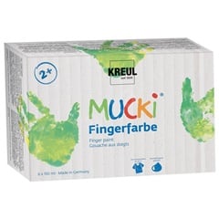 Vopsele strălucitoare pentru degete MUCKI - KREUL / set de 6 x 150 ml