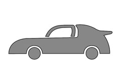 Șablon desen pentru copii - Kreul - Auto
