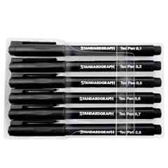 Set de creioane milimetrice pentru desen tehnic - Standardgraph - 6 buc
