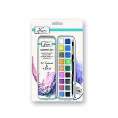 Set culori acuarela Nassau Fine Art – 19 piese