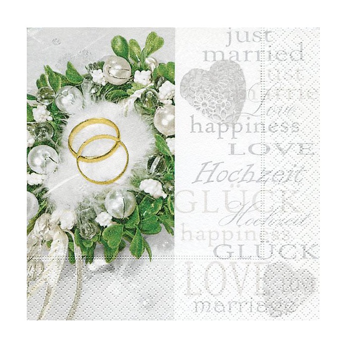 Șervețele pentru decoupage - Just Married - 1 buc