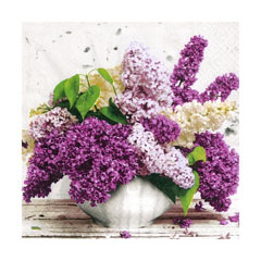 Șervețele pentru decoupage - Buchet de liliac -1 buc