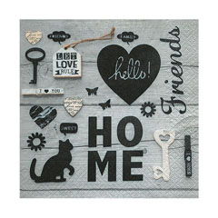 Șervețele pentru decoupage - Let love rule -1 buc