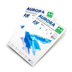 Bloc acuarelă AURORA rough cu spirală - 12 coli | formate diferite
