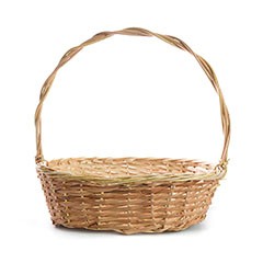 Coș împletit oval | selectează dimensiunile
