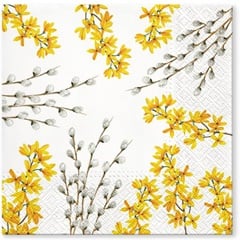 Șervețele decoupage Catkins și Forsythia - 1 buc
