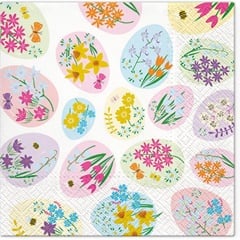 Șervețele decupaj Șervețele Flowered Eggs - 1 buc