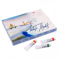 Set acuarele White Nights în tub - 24x10 ml