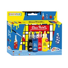 Set culori pentru sticlă 4 x 22 ml