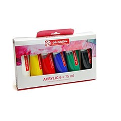 Set culori acrilice ArtCreation ESSENTIALS 6 x 75 ml