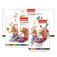 Creioane colorate Bruynzeel Expression Series în cutie de metal | seturi diferite