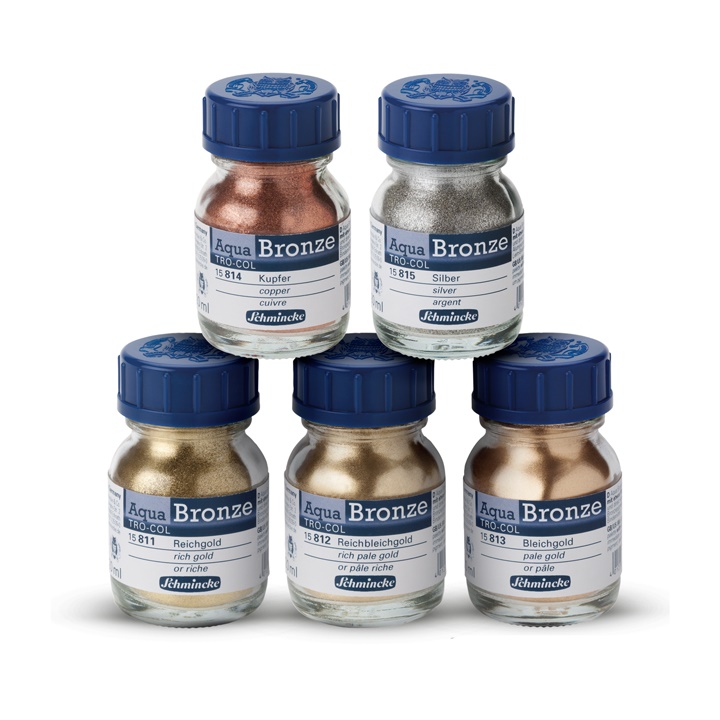 Pudră metalizată Aqua-Bronze Schmincke 20 ml  | diverse culori