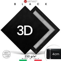 Pânză pe șasiu-neagră 3D PROFI | selectează dimensiunea
