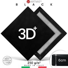 Pânză neagră 3D+ PROFI pe șasiu | selectează dimensiunile