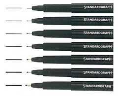 Rapidograf Standardgraph | vârfuri diferite