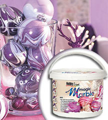 Set de culori efect de marmură Hobby Line Magic Marble - Crăciun