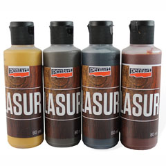 Glazura pentru lemn  - 80 ml | culori diferite