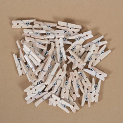 Clips din lemn - 20 buc