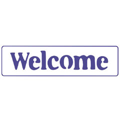 Șablon  PENTART  - Welcome