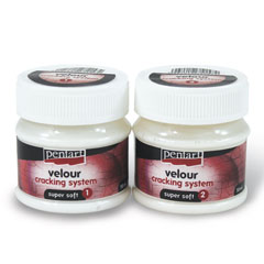 Verniș cu efect de crăpare și pluș Super Soft - 50 ml + 50 ml