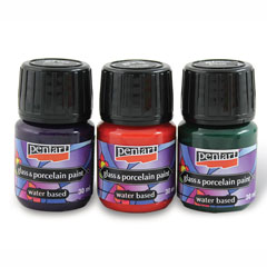 Culori pentru sticlă și porțelan PENTART - 30 ml | culori diferite