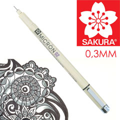 Marker pentru desen tehnic SAKURA Pigma Micron BLACK