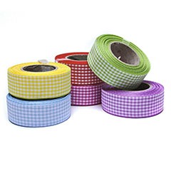 Panglică cu pătrățele 25 mm | selectează culorile