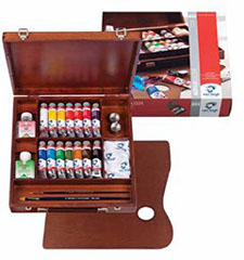 Culori acrilice Van Gogh inspiration box/14x40ml + accesorii