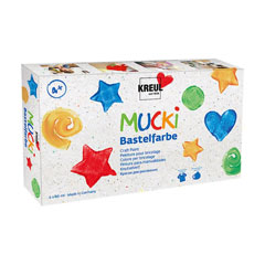 Set culori hobby pentru copii MUCKI 6 x 80 ml