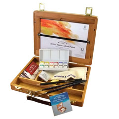 Set acuarele profesionale Winsor & Newton Bamboo Box