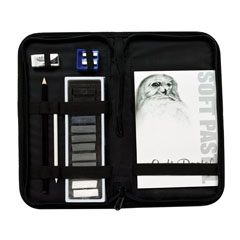 Set pastel uscat într-un penar Essentials - 18 piese