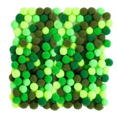 Acrilic Pom Poms, 1 cm - 120 buc | Diverse culori | Diverse culori