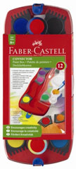 Culori acuarela Faber Castell set pliabil - 12 culori