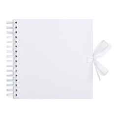 Album pentru scrapbooking alb / 20 cm