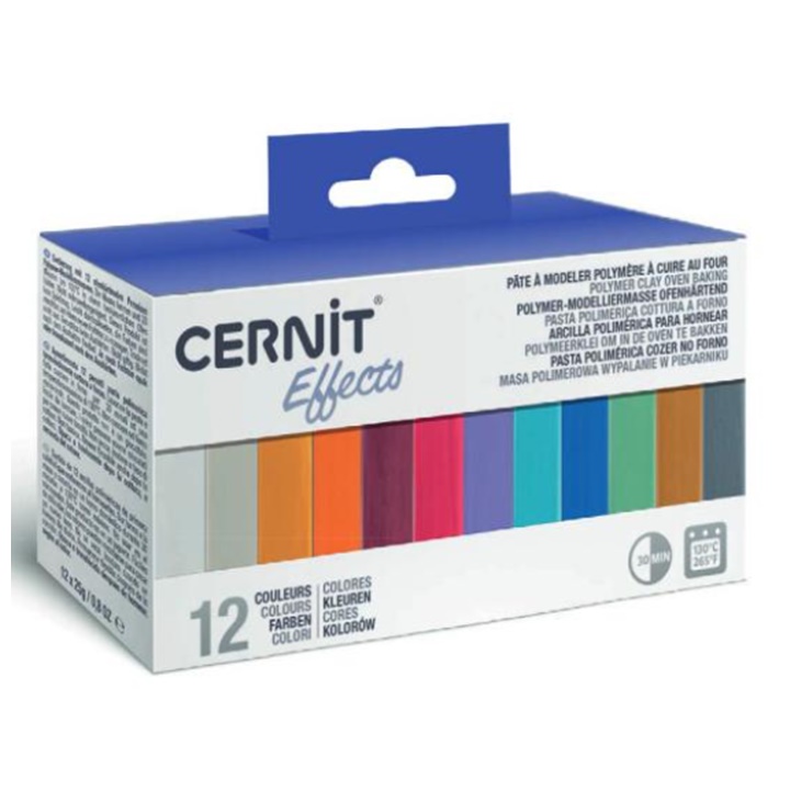 Argilă polimerică Cernit Set 12x25 g